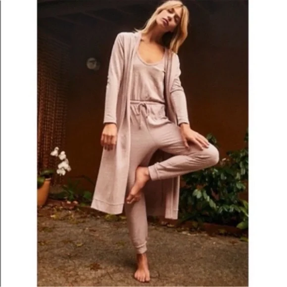 Free People Beach Bicoastal Long Duster Cardigan Sweet Whisper XS - Picture 2 of 12